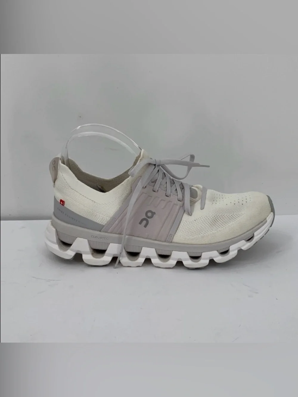 On Cloud Running Cloudswift shoes sneakers white sock knitted mesh women 8.5